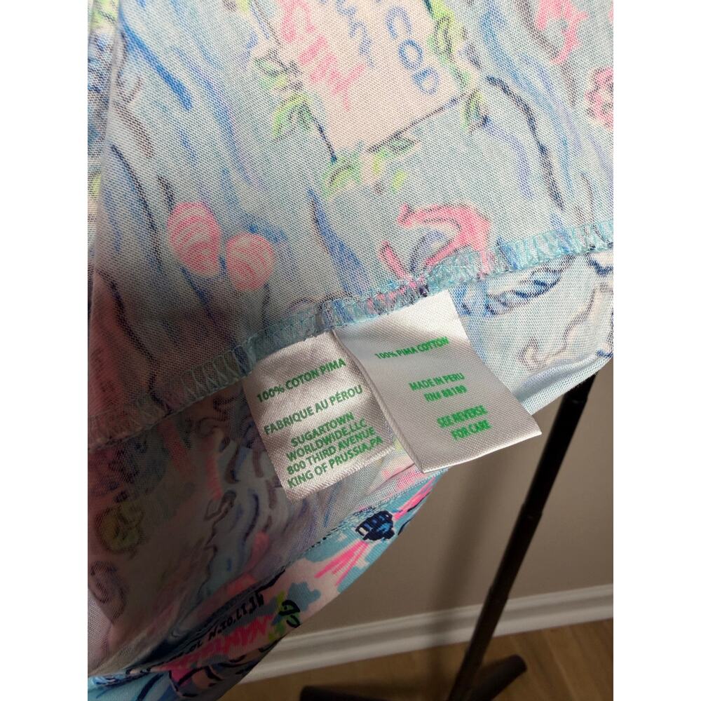 Lilly Pulitzer Cape Cod Kristen Swing Dress 100% Pima Cotton Size XL - Picture 6 of 8